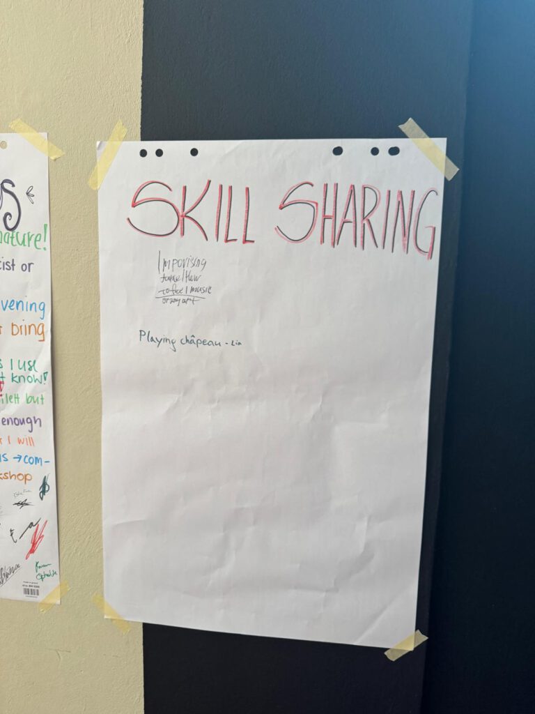 Flipchart „Skill Sharing“